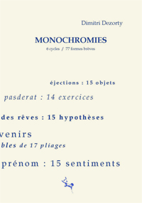 Monochromies 1e de couverture